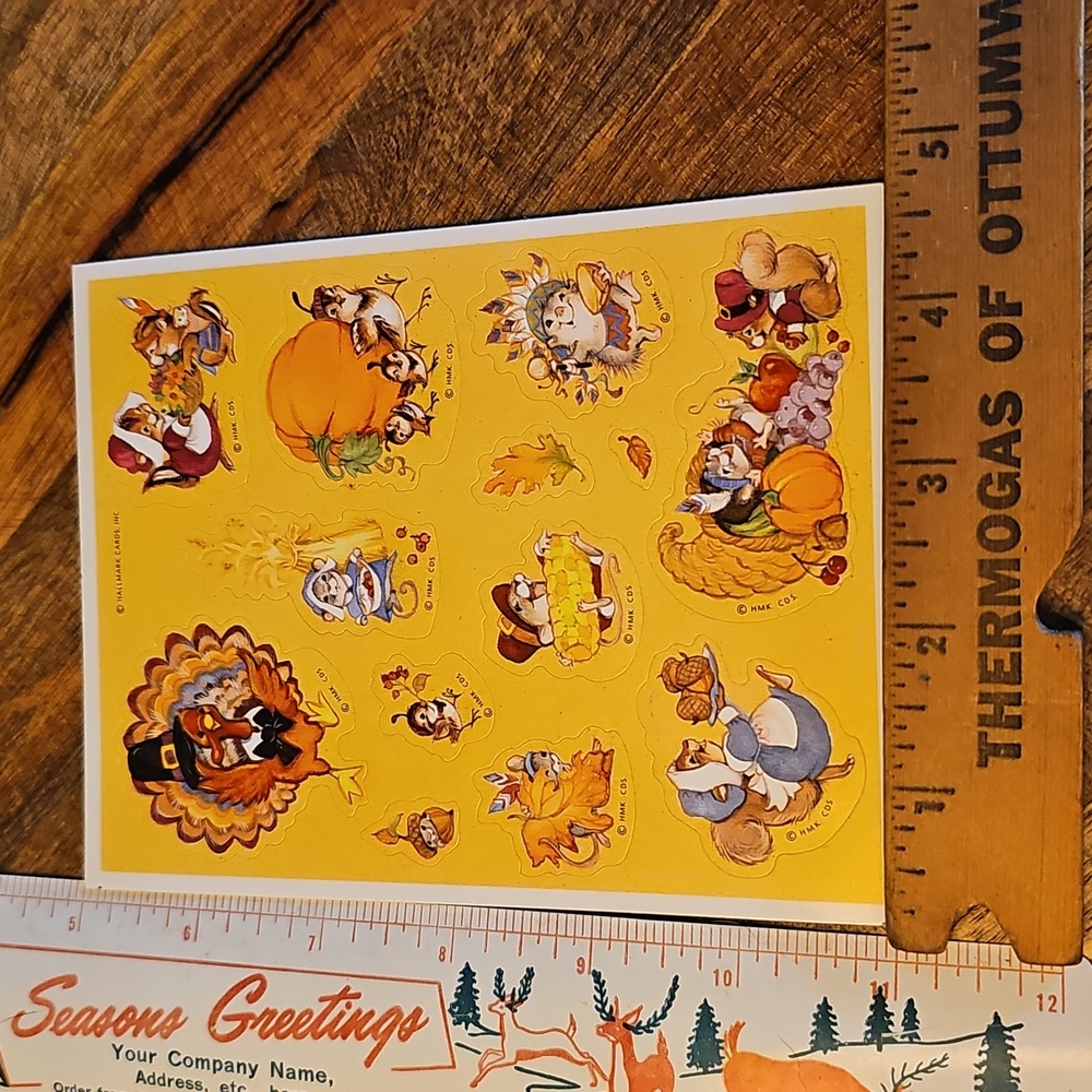 Hallmark Thanksgiving sticker sheet